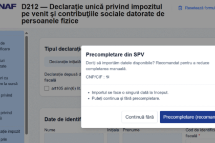 ANAF lanseaza Declaratia Unica 2026 precompletata ce trebuie sa stie romanii cu PFA dividende chirii sau criptomonede
