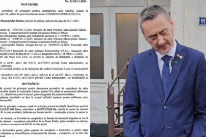 Lovitura pentru Primaria Slatina Achizitia de imobile de la Hidroconstructia solicitata de Mario De Mezzo suspendata in instanta