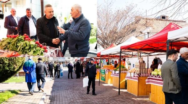 Piaza Producatorilor Olteni din Slatina s a redeschis Ministrul Agriculturii face apel catre romani sa achizitioneze produse locale