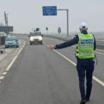 Razie pe DN 6 poliistii de la Inspectoratul de Politie Judetean Olt urmaresc soferii care depasesc viteza si pe cei periculosi