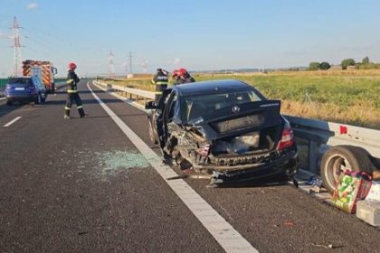 Accident GRAV pe Drumul Expres 12 Un barbat din Olt transportat la spital FOTO