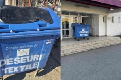 Containere speciale pentru haine si incaltaminte uzate la Corabia Unde sunt situate