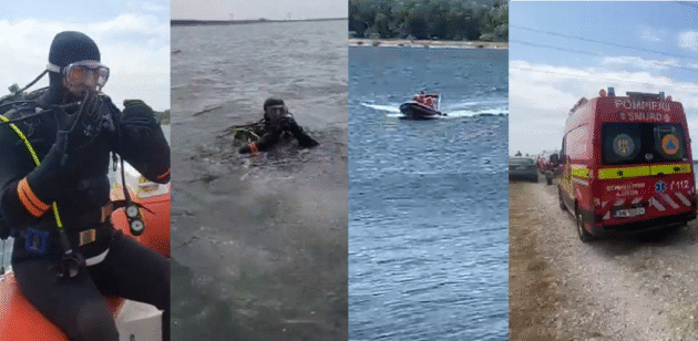 Noi imagini VIDEO din cautarile barbatului disparut in raul Olt Scafandrii continua operatiunile in zona barajului Arcesti