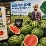 Pepenii din Olt ajung pe rafterile Lidl si in strainatate Retailerul vinde 100 pepenti romanesti si si a dublat exporturile
