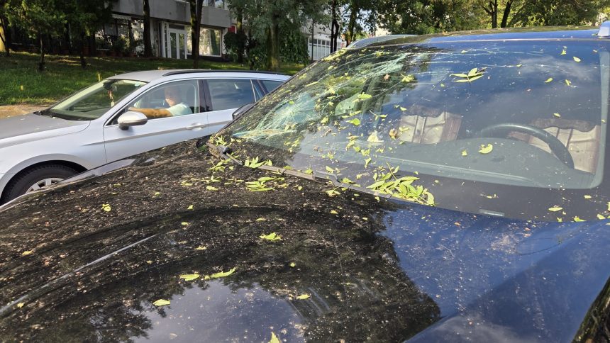 Vijelia provoaca daune in Slatina Pompierii intervin in doua zone ale orasului