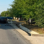 biciclist lovit de o masina in olt victima a fost transportata la spital
