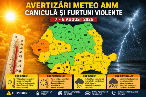 canicula intensa si furtuni puternice hartile anm au fost actualizate din nou cum va fi vremea in olt