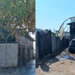 incendiu devasteaza olt o masina si un utilaj agricol au fost distruse iar proprietarul a fost transportat la spital