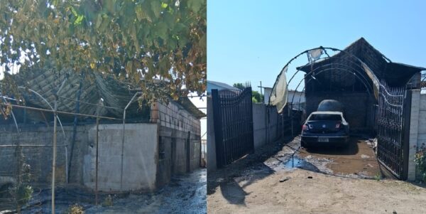 incendiu devasteaza olt o masina si un utilaj agricol au fost distruse iar proprietarul a fost transportat la spital