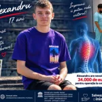 Alexandru trebuie operat la coloană la doar 17 ani. Un SMS de 2 euro îl poate ajuta