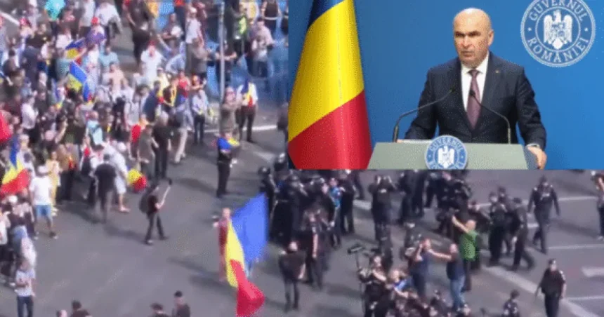 Bolojan anunță măsuri după protestul violent al ciobanilor din Capitală