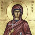 Calendar ortodox 24 septembrie 2026. Sfânta Tecla, prima femeie martiră