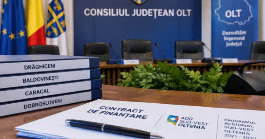 Olt: Investiții de 80 de milioane de lei. Se semnează cinci contracte luni